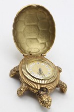 LOOPING sveglia orologio da tavolo TARTARUGA orologio da collezione ottone movimento 8 giorni carica manuale