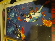 POSTER MAZINGA E GOLDRAKE BATTAGLIA IN CIELO