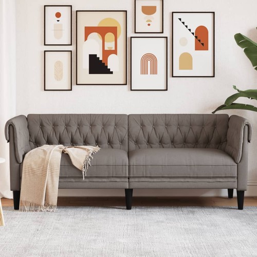 Vidaxl divano chesterfield 3 - chesterfield,