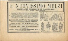 Stampa antica pubblicità IL