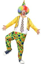 Costume pagliaccio circo travestimenti carnevale halloween grasso K.4118