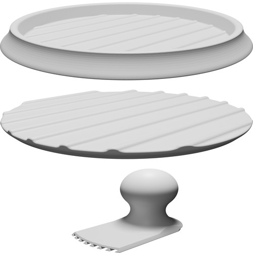 Pressa hamburger 110mm stampo - pressa,