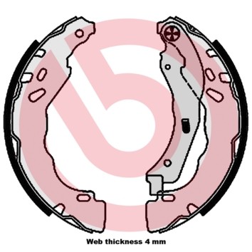 Brembo 544 kit ganasce - s,