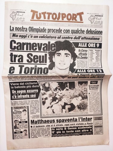 Tuttosport settembre 1988 - tuttosport,