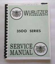 Wurlitzer 1700 Jukebox istruzioni di servizio e informazioni ricambi 1971 fonografo