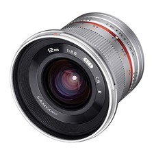 Samyang MF 12 mm F2.0 APS-C Fuji X argento