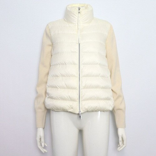 Moncler white logo goose down - white,