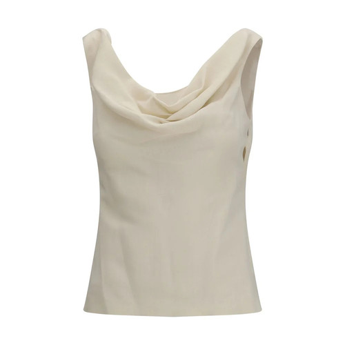 Blusa viscosa beige - blusa,