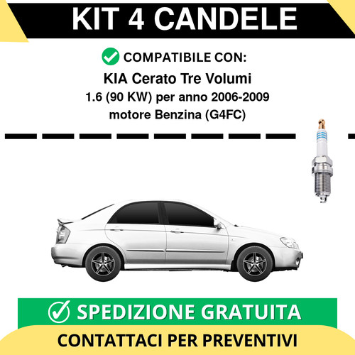 Kit candele per kia cerato - per,
