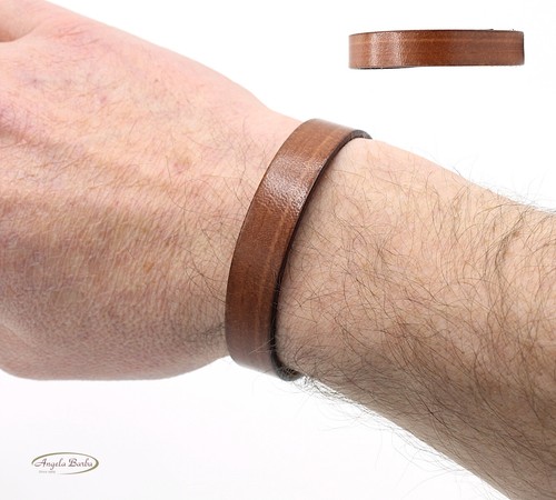Bracciale uomo cuoio - da, in