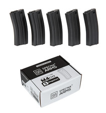 SPECNA ARMS CARICATORI MONOFILARI 5 MID CAP MAGAZINE ABS 120 bb BLACK M4 / M16
