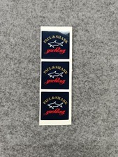 KIT 3 adesivi PAUL & SHARK Official Logo sticker label klebstoff  Vintage
