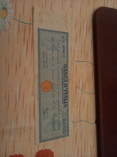 5000 lire titolo - 5000, provvisorio