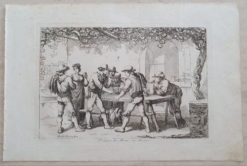 Incisione bartolomeo pinelli - incisione,