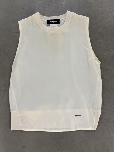 Top smanicato ivory dsquared - ivory, 2