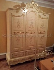 ARMADIO 3 ANTE IN LEGNO AVORIO