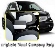 bracciolo BICOLORE REGOLABILE Smart New Fortwo Forfour ECOPELLE  NO VITI A VISTA