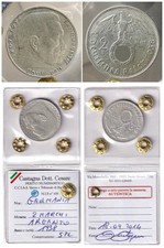TERZO REGNO 2 Reichsmark 1938 ARGENTO moneta argento Germania Terzo Reich