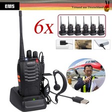 6x Walkie Talkie UHF