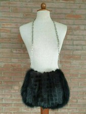 borsa in pelliccia di volpe