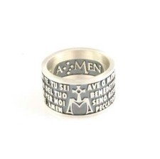 Anello amen argento brunito - amen,