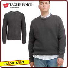 Maglione TAGLIE FORTI UOMO maglioncino invernale da 2XL a 8XL Jack Jones