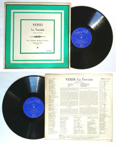 Giuseppe verdi traviata - lp,