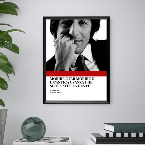 Giorgio gaber quadro stampa - gaber,