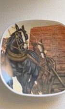 ⭐ PIATTO PUBBLICITARIO VINTAGE CAMPARI MILANO RICHARD GINORI CAVALLI RARO TARGA