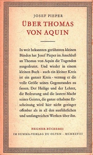 über thomas von aquin - Über,