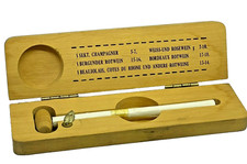 Termometro vino champagne con elegante custodia in faggio vintage WEIN THERMO