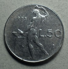 Italy 50 Lire 1975-R KM#95.1