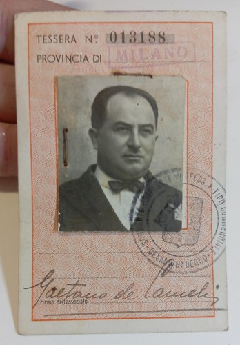 1938 tessera associazione - 1938,