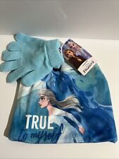 berretto e guanti Frozen disney elsa cappello tg 54 morbido pile
