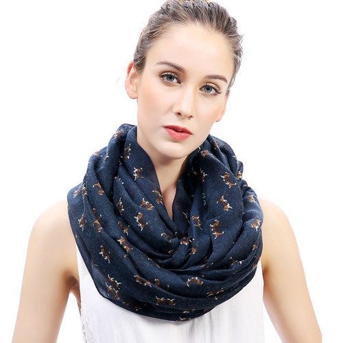 Sciarpa donna beagle stampa - sciarpa,