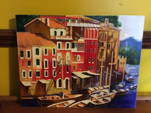 Piastrella ceramica artista