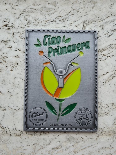 Ciao primavera placca raduno - ciao,