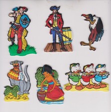 LOTTO   6    FIGURINE ........PLASTECO......  MIO LOCATELLI...VARIE  SERIE......