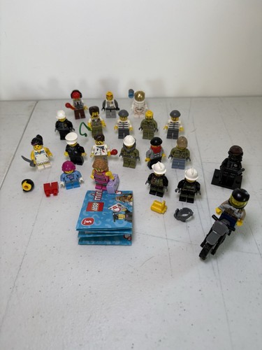 Lego minifigure lotto polizia - minifigure,