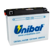 BATTERIA UNIBAT CB16AL-A2 16Ah 12V DUCATI MONSTER 400 - 900 1997 1998