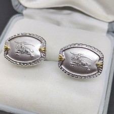 Gemelli Burberry argento e oro
