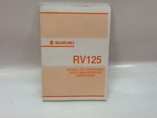 uso e manutenzione Suzuki RV 125 2002
