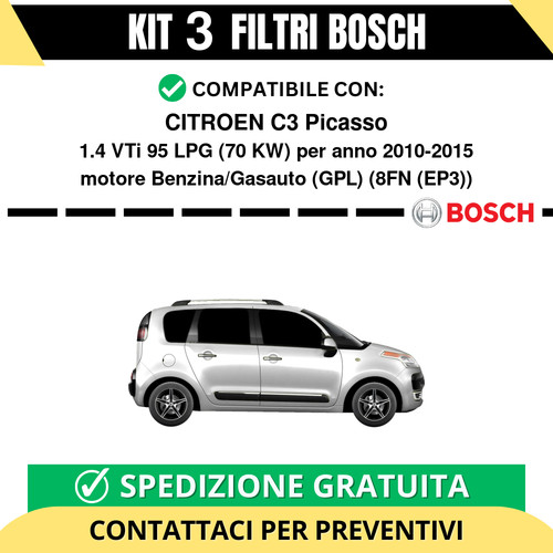 Kit bosch filtri tagliando - kit, 3