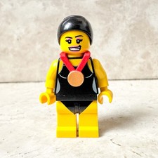 LEGO Town City Federica Pellegrini Nuoto Vasca Olimpiadi Divina Minifigure MOC