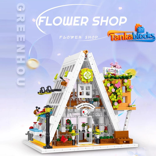 Moc flower shop - moc, blocchi