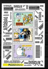 Italia: Lupo Alberto &Co, #3340-3342, blocco #46, nuovo di zecca, fumetti