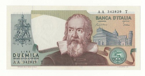 2000 lire galileo decr - ,