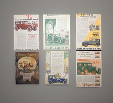 Antique 1910s Car Ads Lot