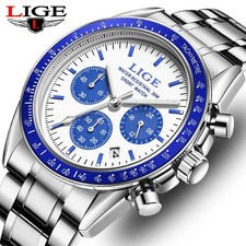 LIGE Orologio Uomo Cronografo