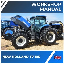 NEW HOLLAND T7 195 Repair Manual - ENGLISH - Workshop Service TRACTOR